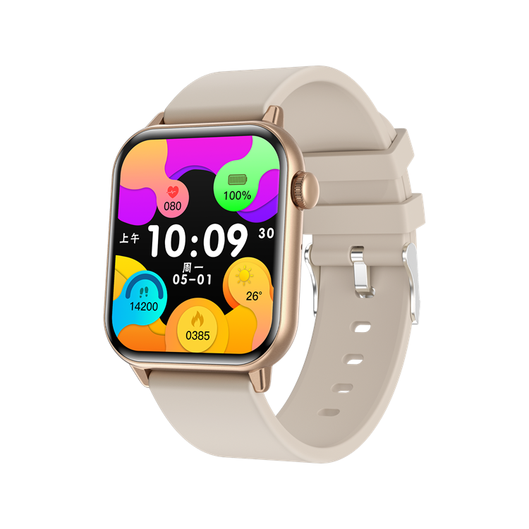 1.85" AMOLED Square Smartwatch Health Monitoring Bt Call Voice Assistant Ip67 Waterproof Sports CR012 Smart Watch