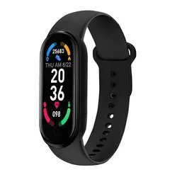 Wholesale M6 Smart Bracelet Sport Fitness Tracker Function Wristband M6 Smart Watch 2024 Smart Watch 6 Bands for Mobile Phone
