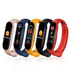 Wholesale M6 Smart Bracelet Sport Fitness Tracker Function Wristband M6 Smart Watch 2024 Smart Watch 6 Bands for Mobile Phone