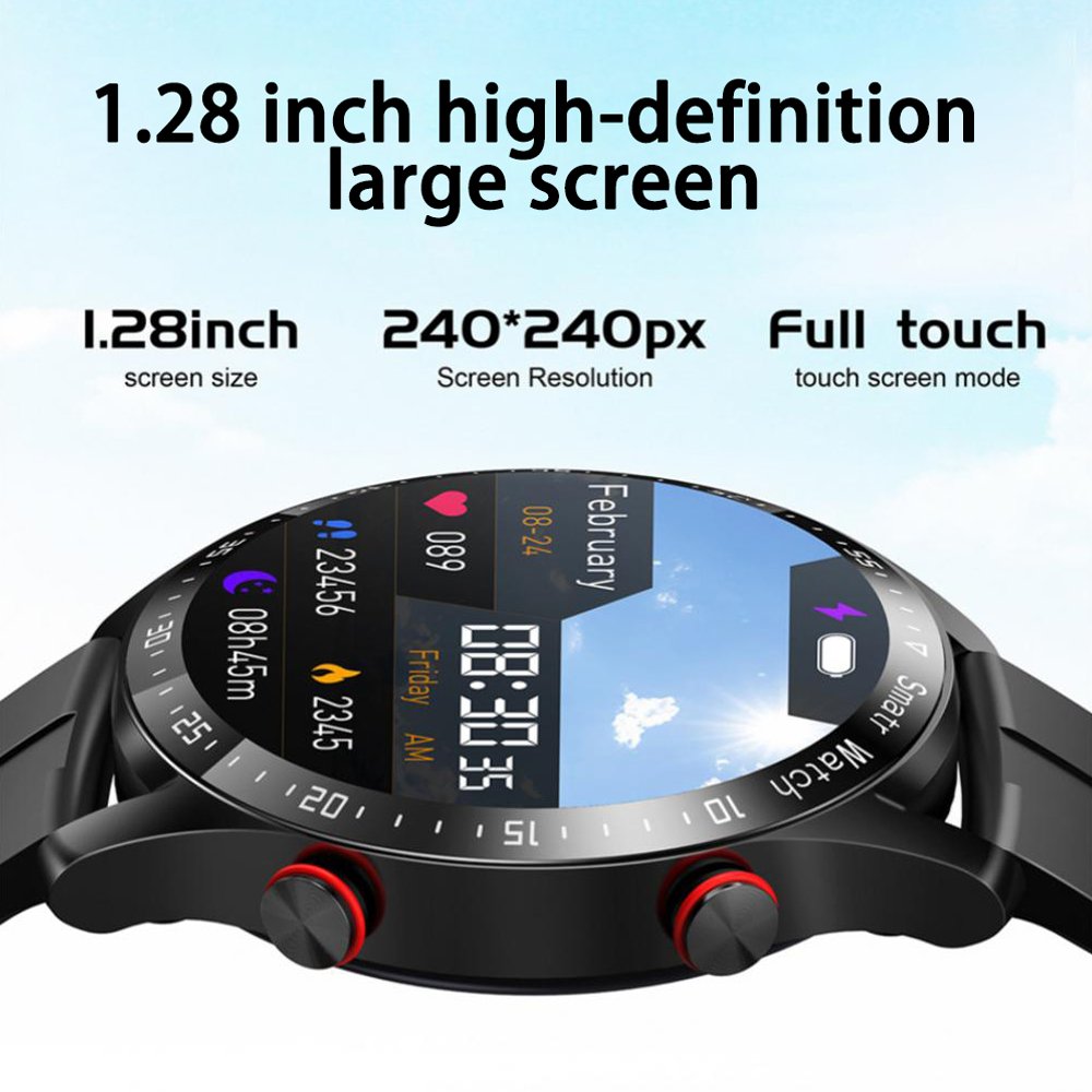 Multifunctional Smart Watch Touch Screen IP67 Waterproof Sports Wristwatch BT Call Heart Rate Health Monitoring for IOS Android