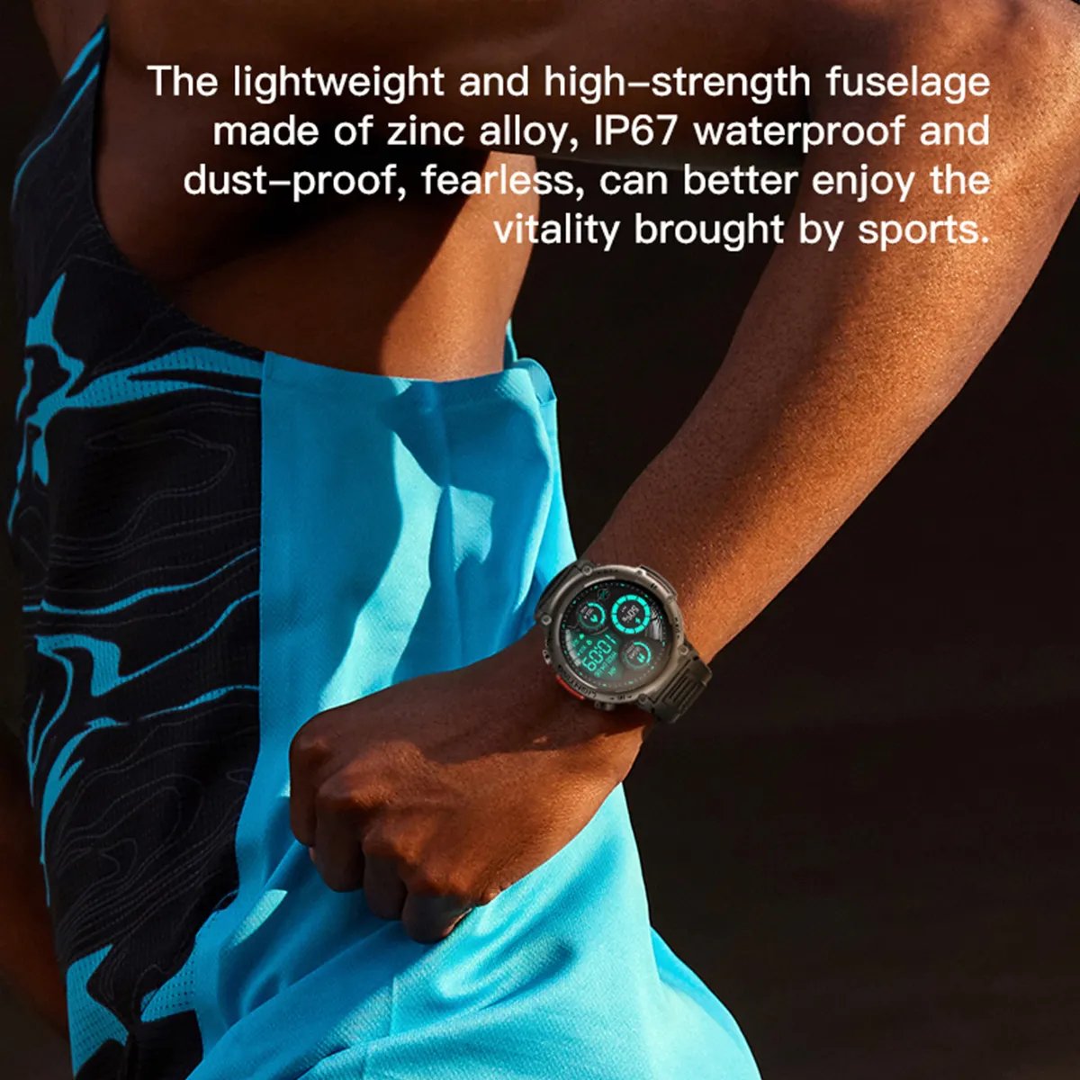 Smart Watch for Men IP68 Waterproof Large Memory Large Battery Fitness Tracker Health Android Sport Watch OEM Outdoor Sports Bar
