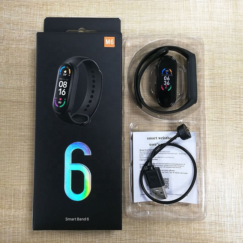 Wholesale New M6 Smart Bracelet Pedometer Sports Electronic Watch Health Heart Rate Monitoring Smart Watch