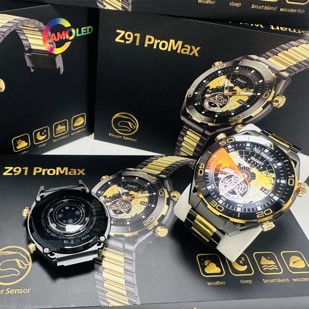 Smart Watch for Men Z91 Pro Max Business BT Call Sports Health Monitoring Message Reminder Smartwatches for IOS Android