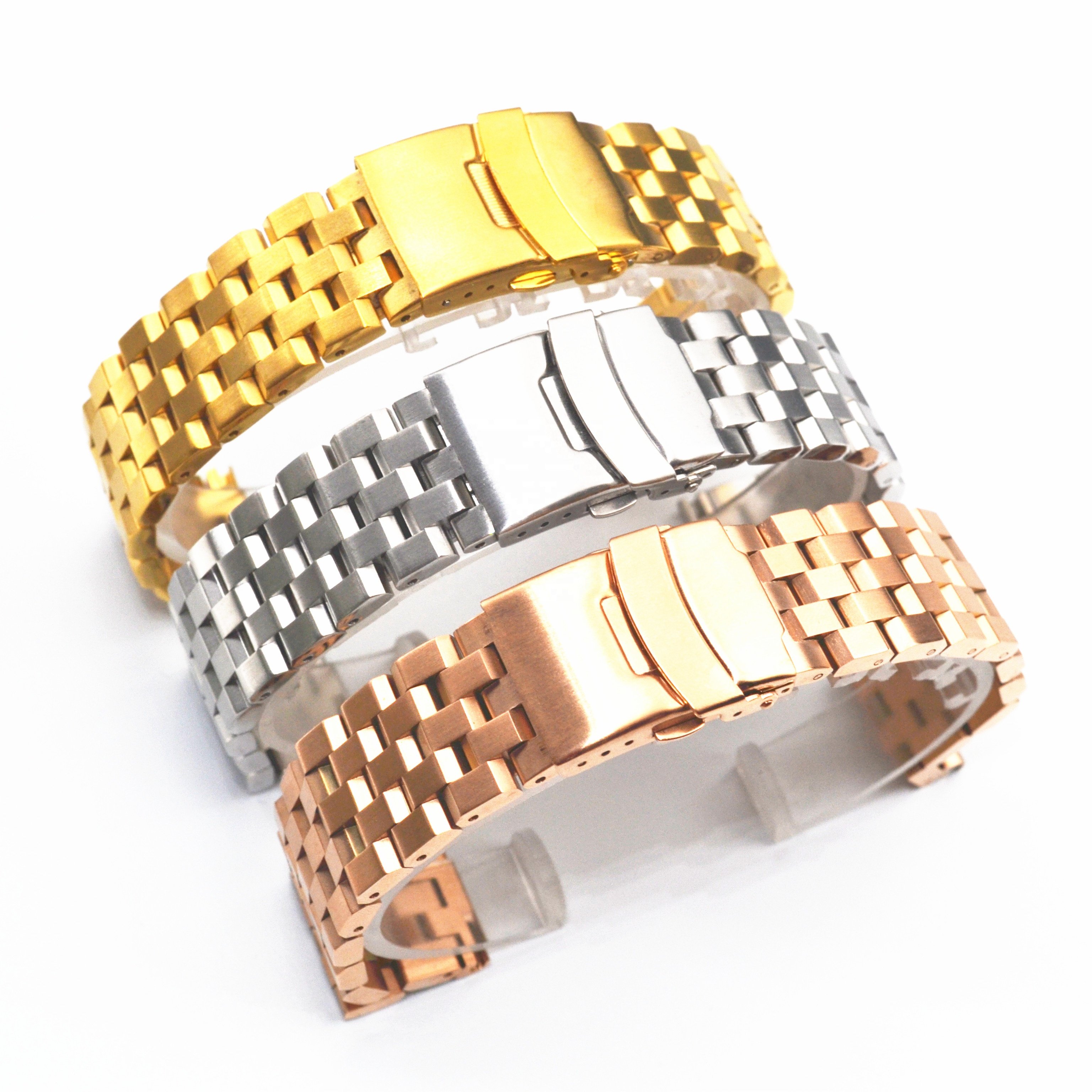 18 20 22 24 mm Wholesale 304 stainless steel quick release watch band strap for smart watch smart bracelet