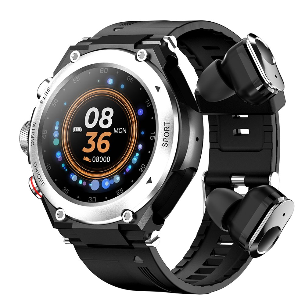 2024 hot T92 2 in 1 smartwatch with earphone waterproof Sports Business multifunctional headset smart watches For Men