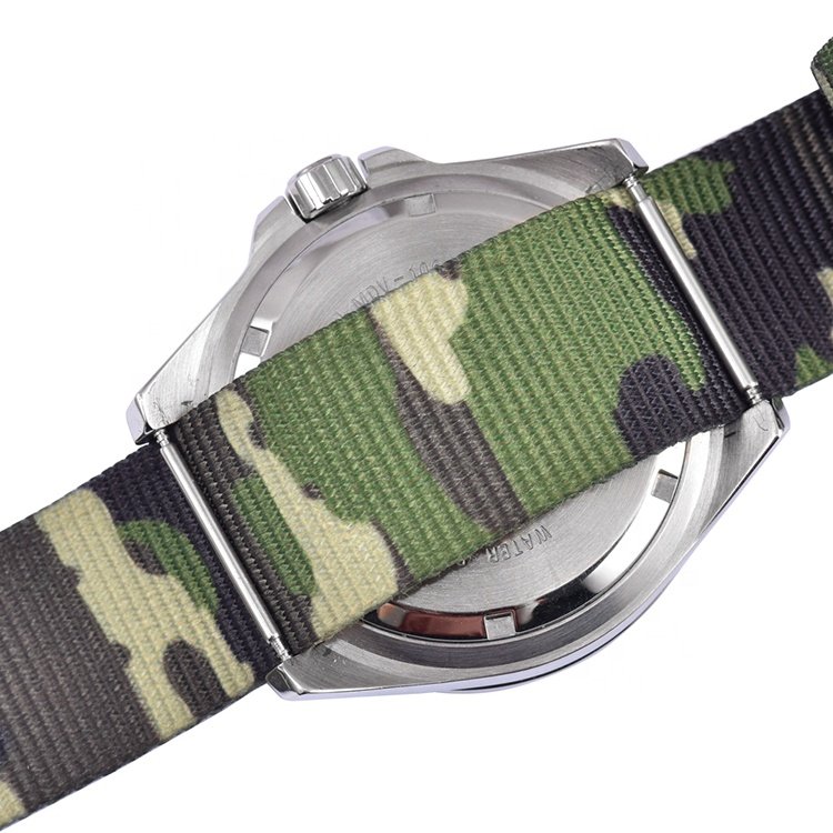 One Piece Camouflage Watch Belt Nylon Watch Band 20mm 22mm