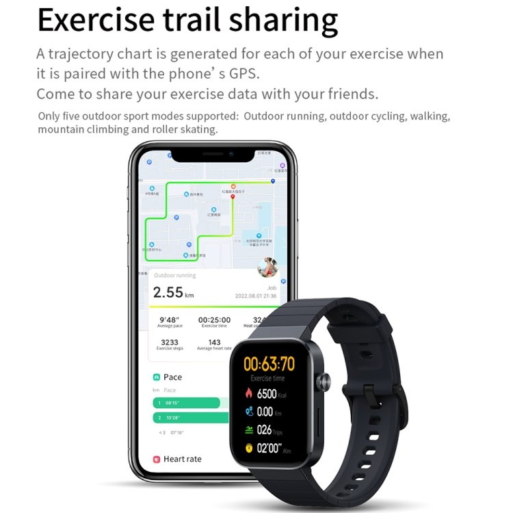 Xiaomi Mibro T1 Smart Watch Wristband 1.6 inch AMOLED Screen 2ATM Waterproof Sport Heart Rate Tracker Original Smart Watch