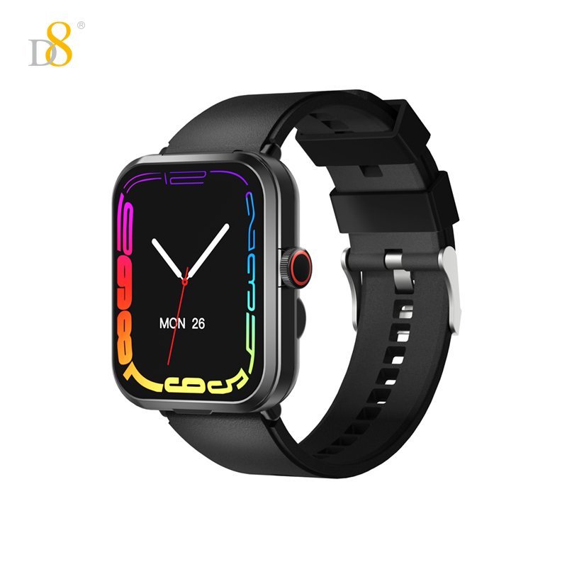 D8 Smart Watch Men Women for Android IOS Phone Waterproof Heart Rate Tracker Blood Pressure Oxygen Sport Smartwatch C