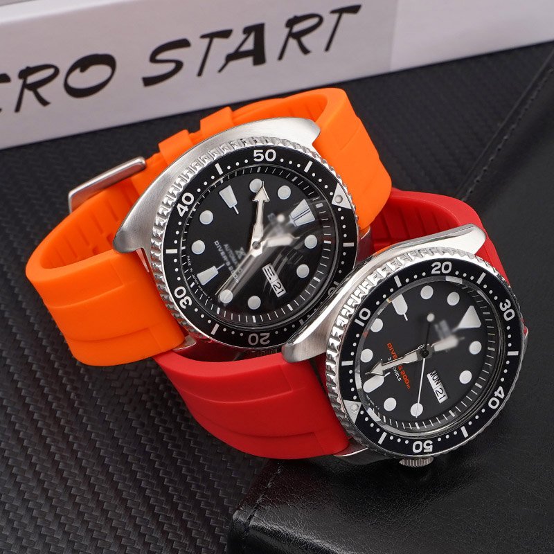 Custom Logo 20mm 22mm 24mm Silicone Quick Release Soft Rubber Curved Replacement Watch Bands Smartwatch Strap