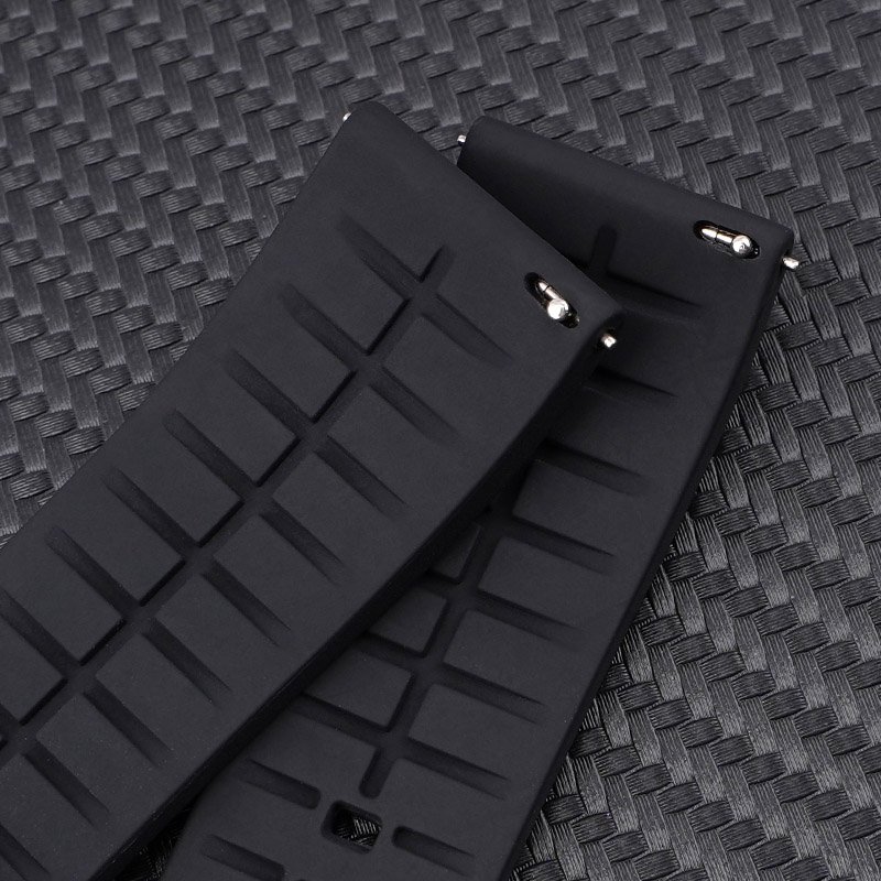 Custom Logo 20mm 22mm 24mm Silicone Quick Release Soft Rubber Curved Replacement Watch Bands Smartwatch Strap