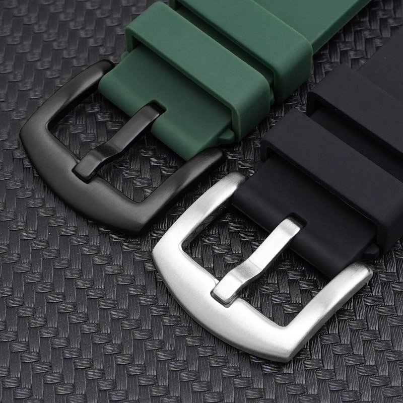 Custom Logo 20mm 22mm 24mm Silicone Quick Release Soft Rubber Curved Replacement Watch Bands Smartwatch Strap