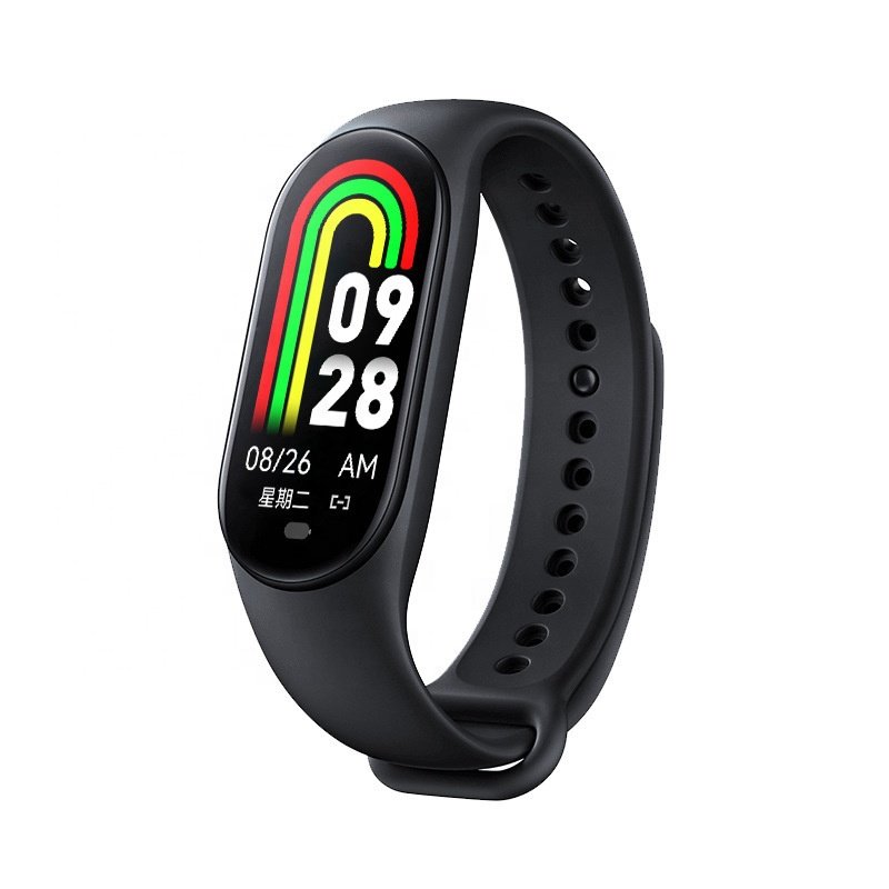 Hot Sales Smart Bracelet Body Temperature Watch M8 IP67 Waterproof Wristband Smart Watch Silicone Smart Band With ECG Monitoring
