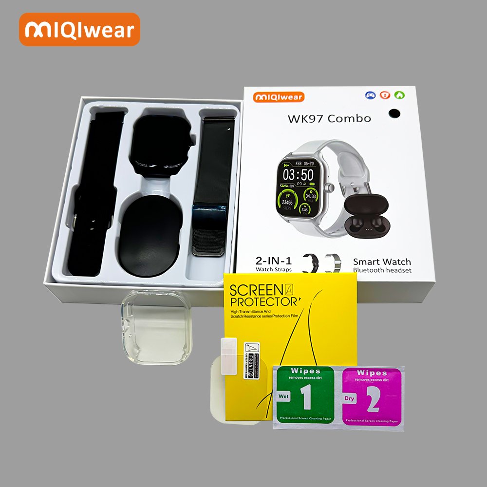 WK97 Special Smart Watch 2 In 1 Earbuds Series 9 Watch Reloj w26pro Max Tws Earphone Smartwatch 2 en 1