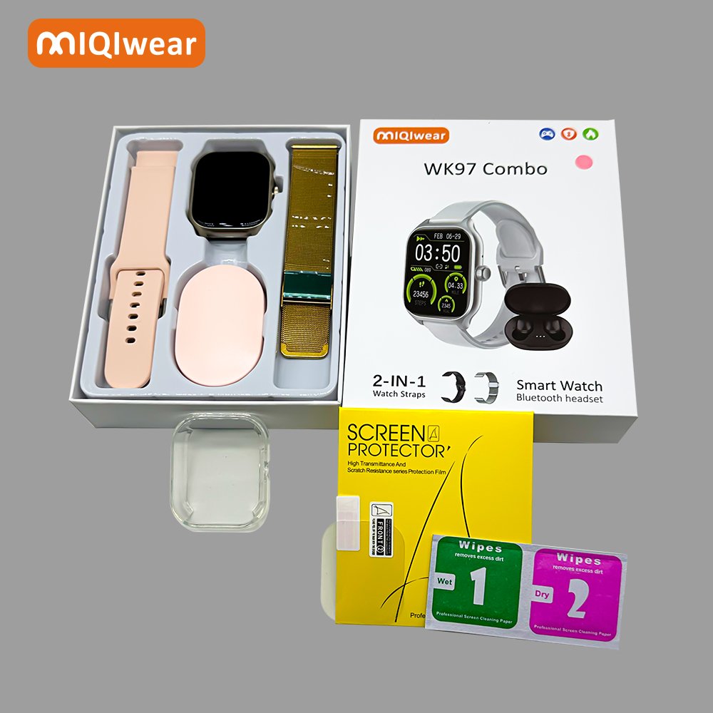 WK97 Special Smart Watch 2 In 1 Earbuds Series 9 Watch Reloj w26pro Max Tws Earphone Smartwatch 2 en 1
