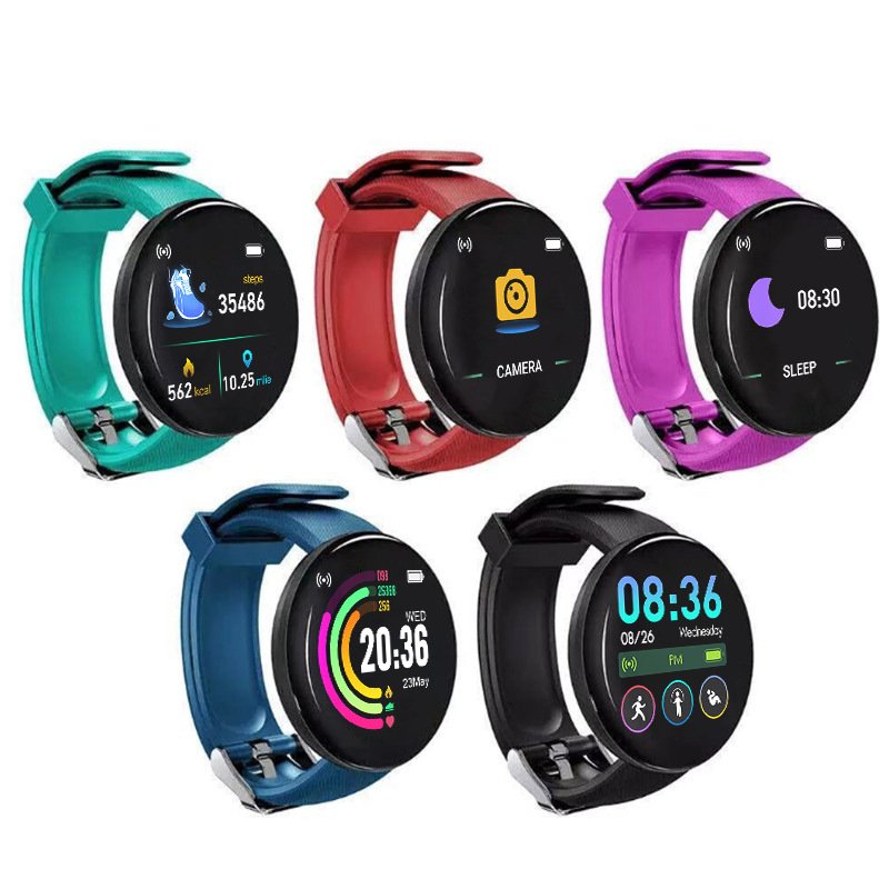 Reloj Waterproof Upgraded Men Women Blood Pressure Smart watch Sport Tracker Pedometer D18 Smart Watches