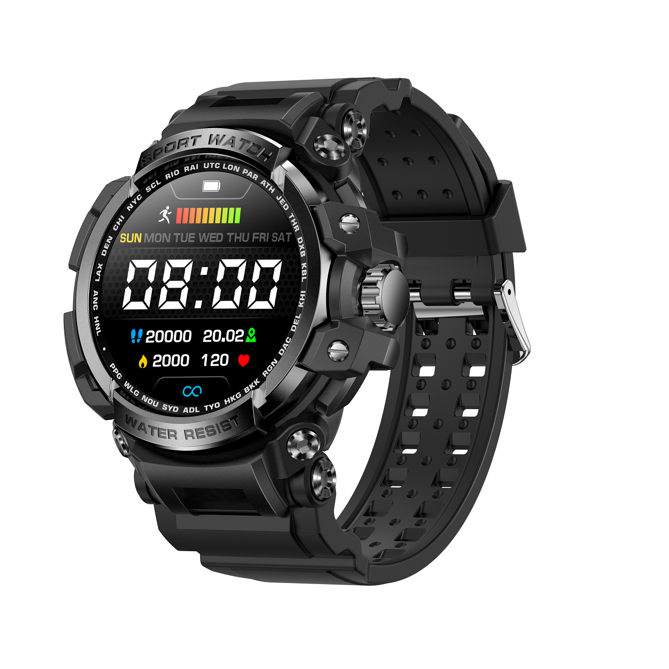 Smartwatch Fitness Sports hour clock Android Fashion Reloj Inteligente Swimming Round Smart Watch