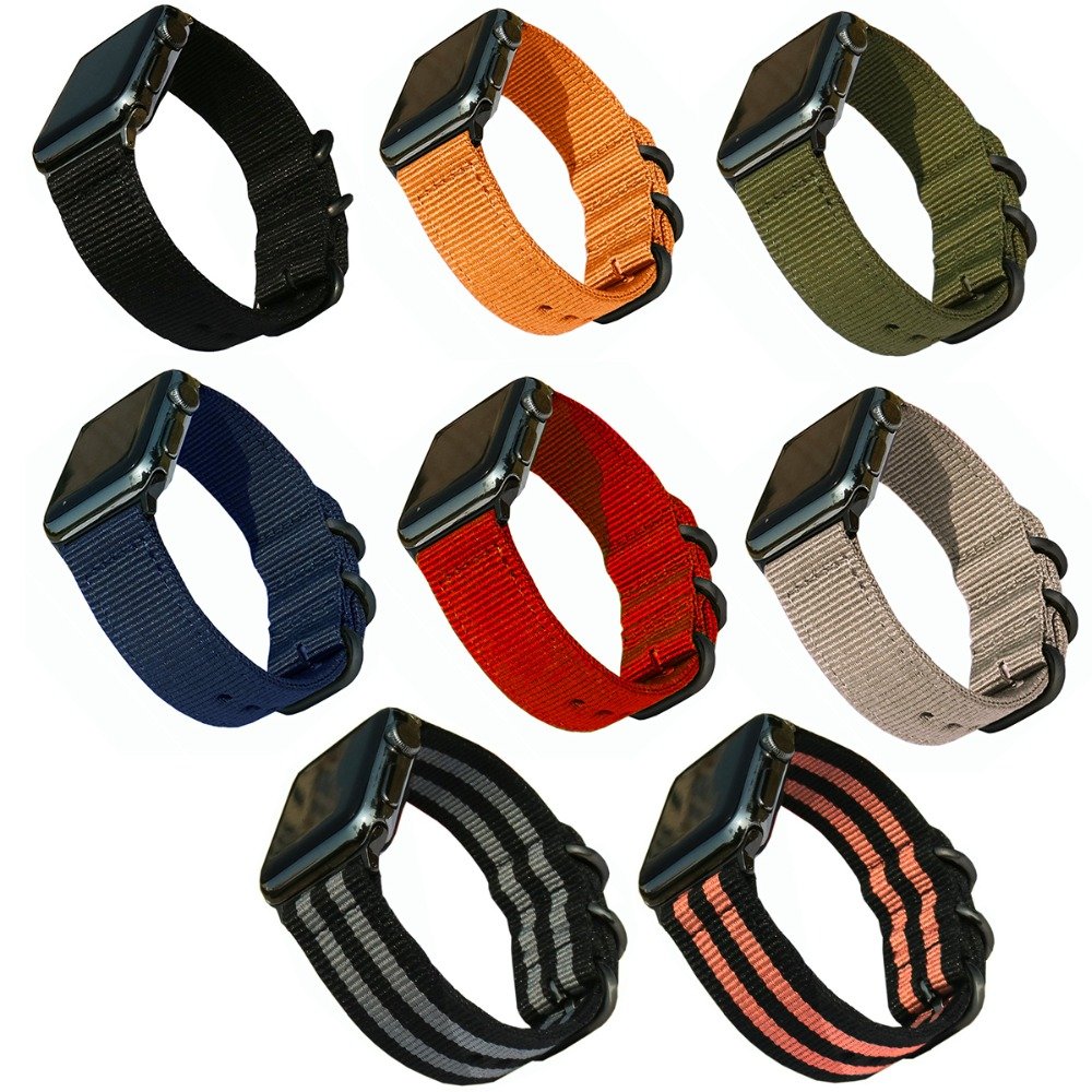 Nylon Watchband for Watch Band Series 3/2/1 Sport Leather Bracelet 42 mm 38 mm Strap