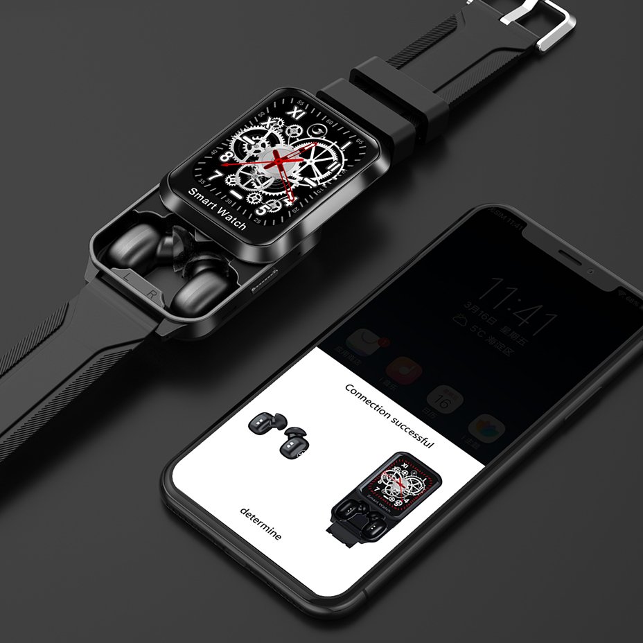 NO1 TWS Wireless Earphones Smart Watch Combo Earbuds Smart Bracelet Blood Pressure Oxygen Heart Rate Monitor Smartwatch