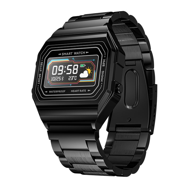 2023 New Arrival I6 Smart Watch Luxury Metal For Men Fashion Wristband Waterproof Stainless Steel Smart Watches
