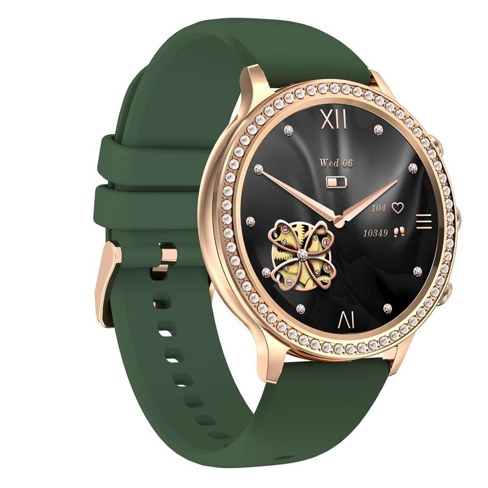 2024 New Fashion Diamond Women Watch I70 HRS3605 Support Dynamic Heart Rate True Blood Oxygen Detection BT Calling Smart Watch