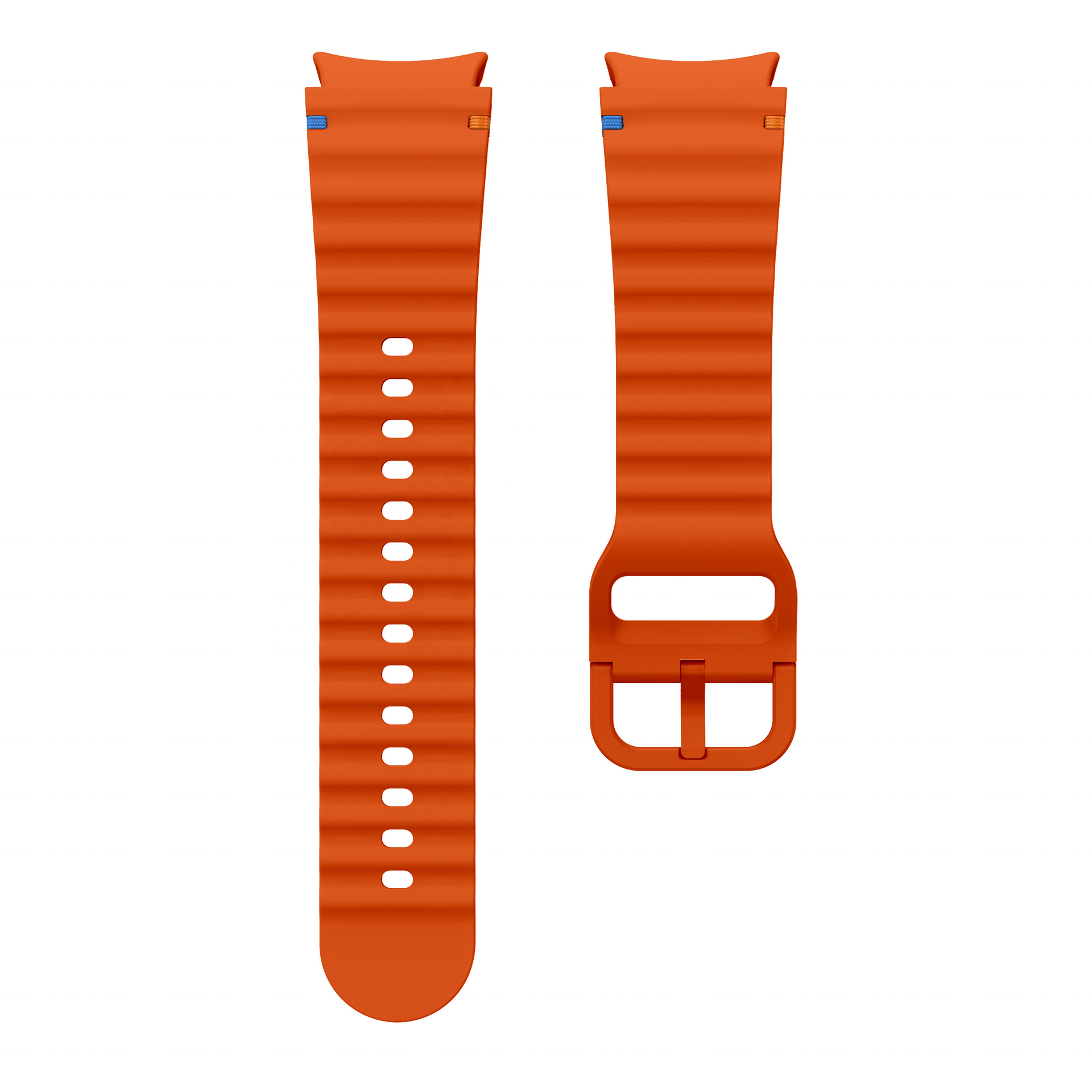 Fashion Style Smart Watch Band Silicone For Women Men Premium Quality Rubber Watch Strap For Samsung Galaxy Watch 7 Wavy Seam