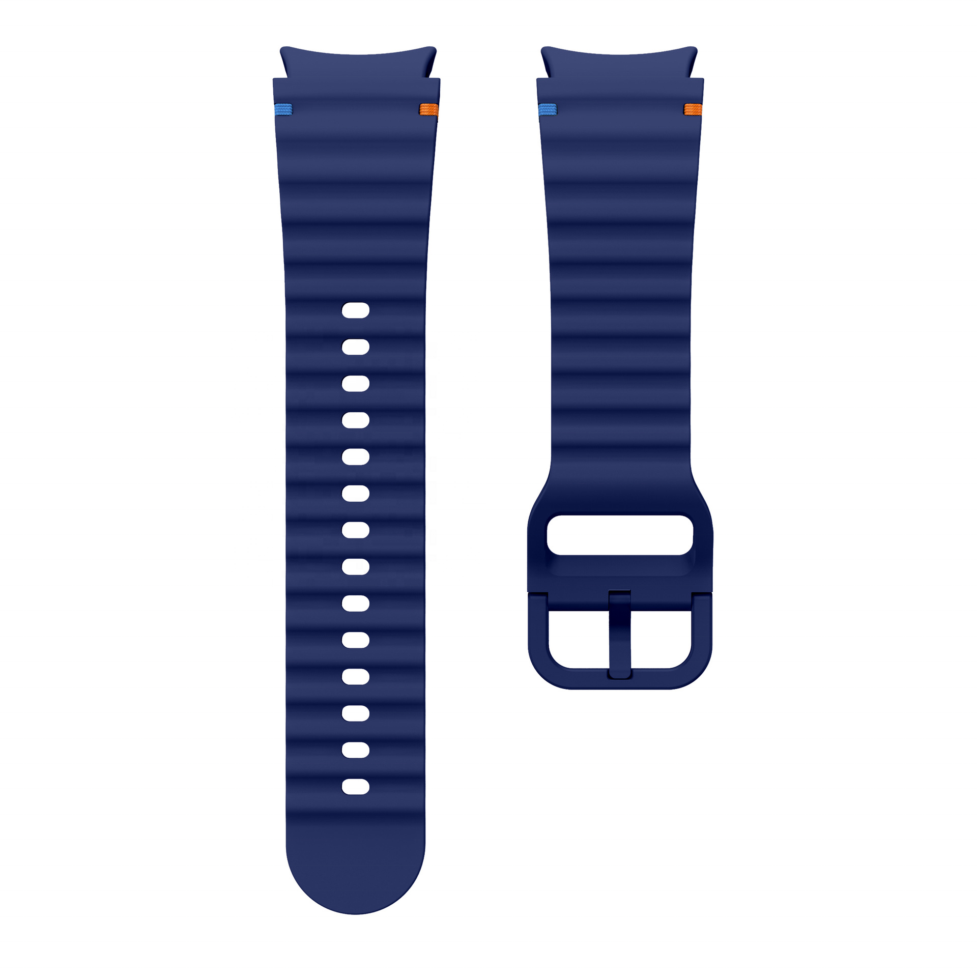 Fashion Style Smart Watch Band Silicone For Women Men Premium Quality Rubber Watch Strap For Samsung Galaxy Watch 7 Wavy Seam