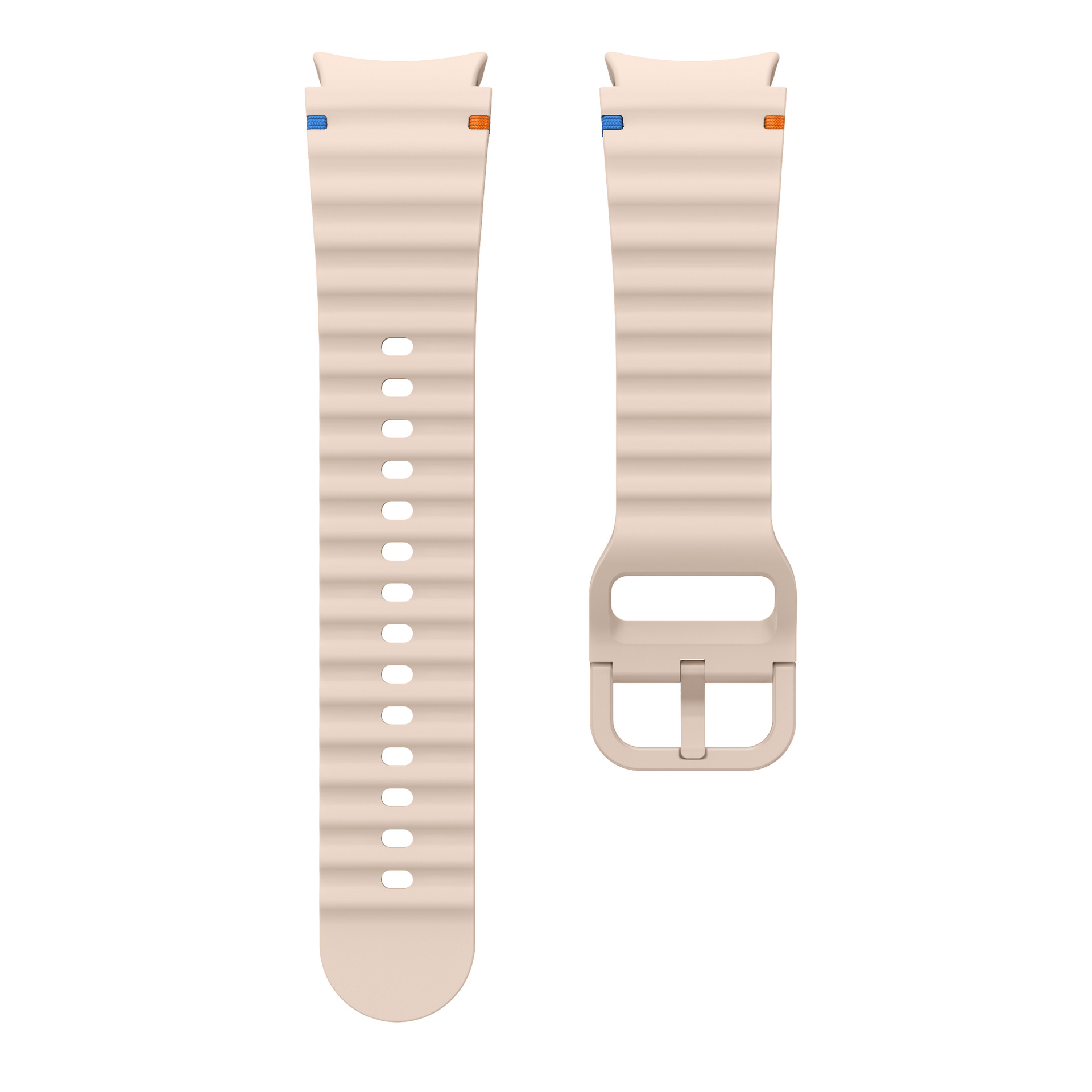 Fashion Style Smart Watch Band Silicone For Women Men Premium Quality Rubber Watch Strap For Samsung Galaxy Watch 7 Wavy Seam