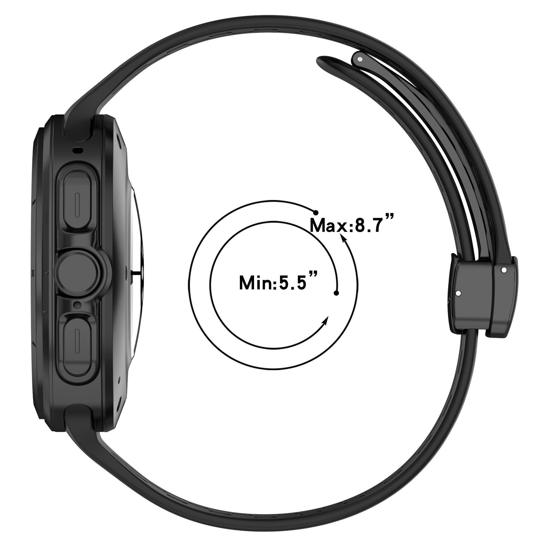 Smart watch Strap Adjustable Breathable Soft Silicone Sport Smart Watch Band for Samsung Galaxy Watch 7 Ultra 47mm