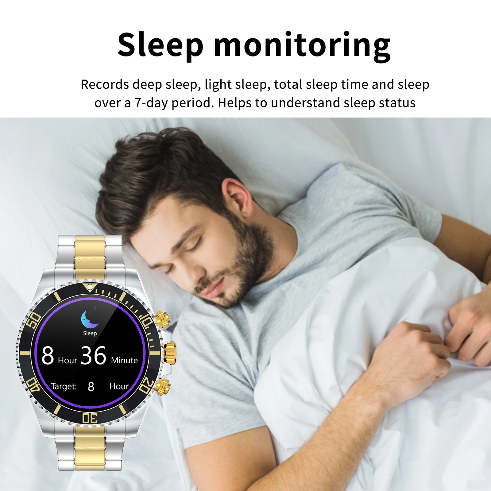 Classic Smartwatch AW12 BT Call Smart Bracelet Stainless Steel Mul-function Wristwatch Waterproof IP67 Men AW12 Smart Watch