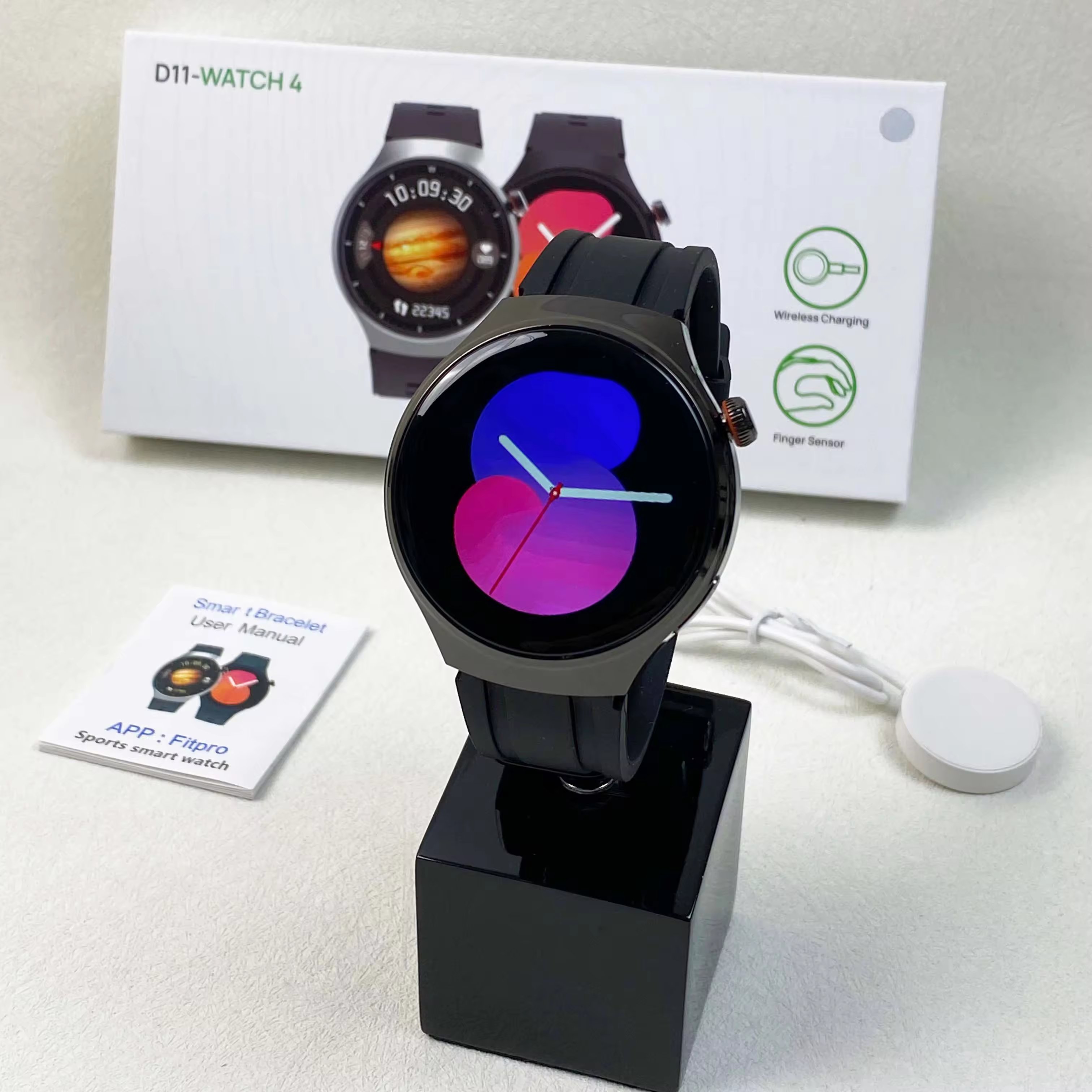 D11 round smart watch outdoor sports Smartwatch Swim dive Compass Altitude Fishing Multiple sports modes Men 2024