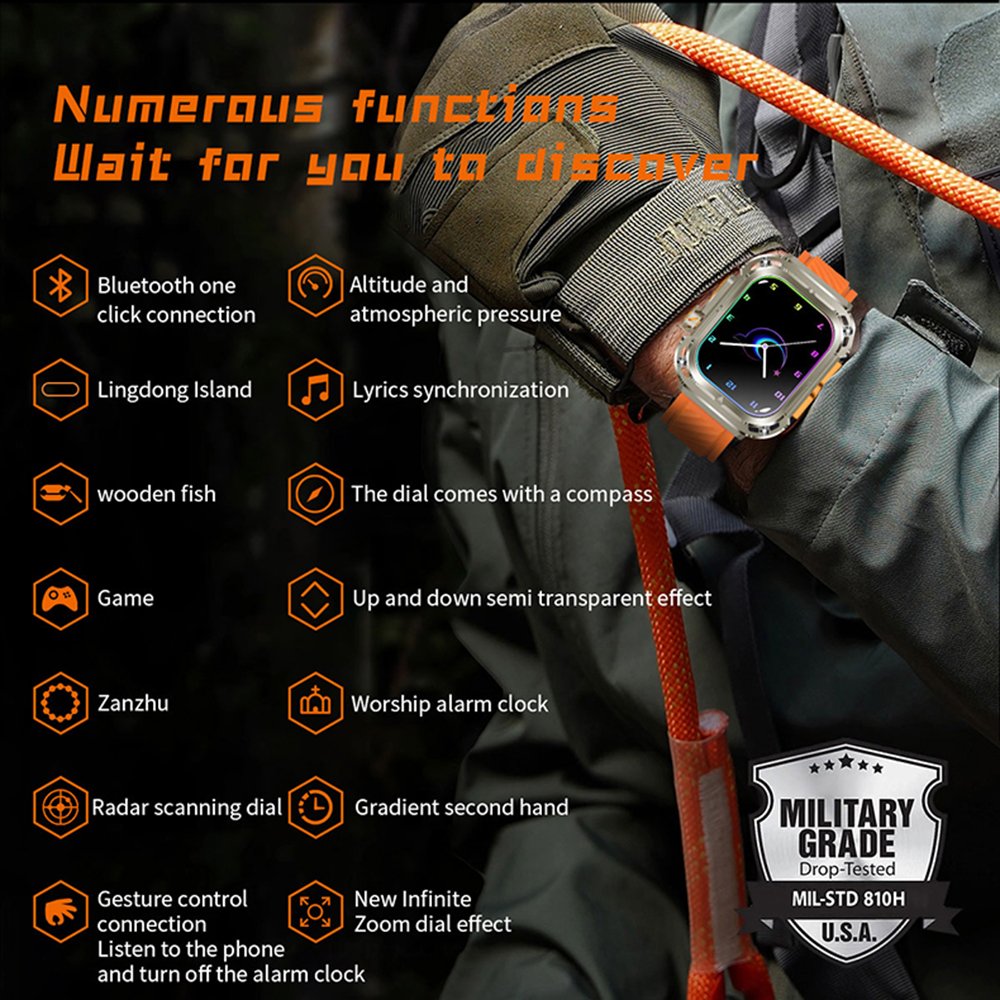 Z85 Max 3 Straps Rugged Outdoor Smartwatch AMOLED Long Battery IP68 Reloj inteligente Men Montre intelligente Smart watch Hombre