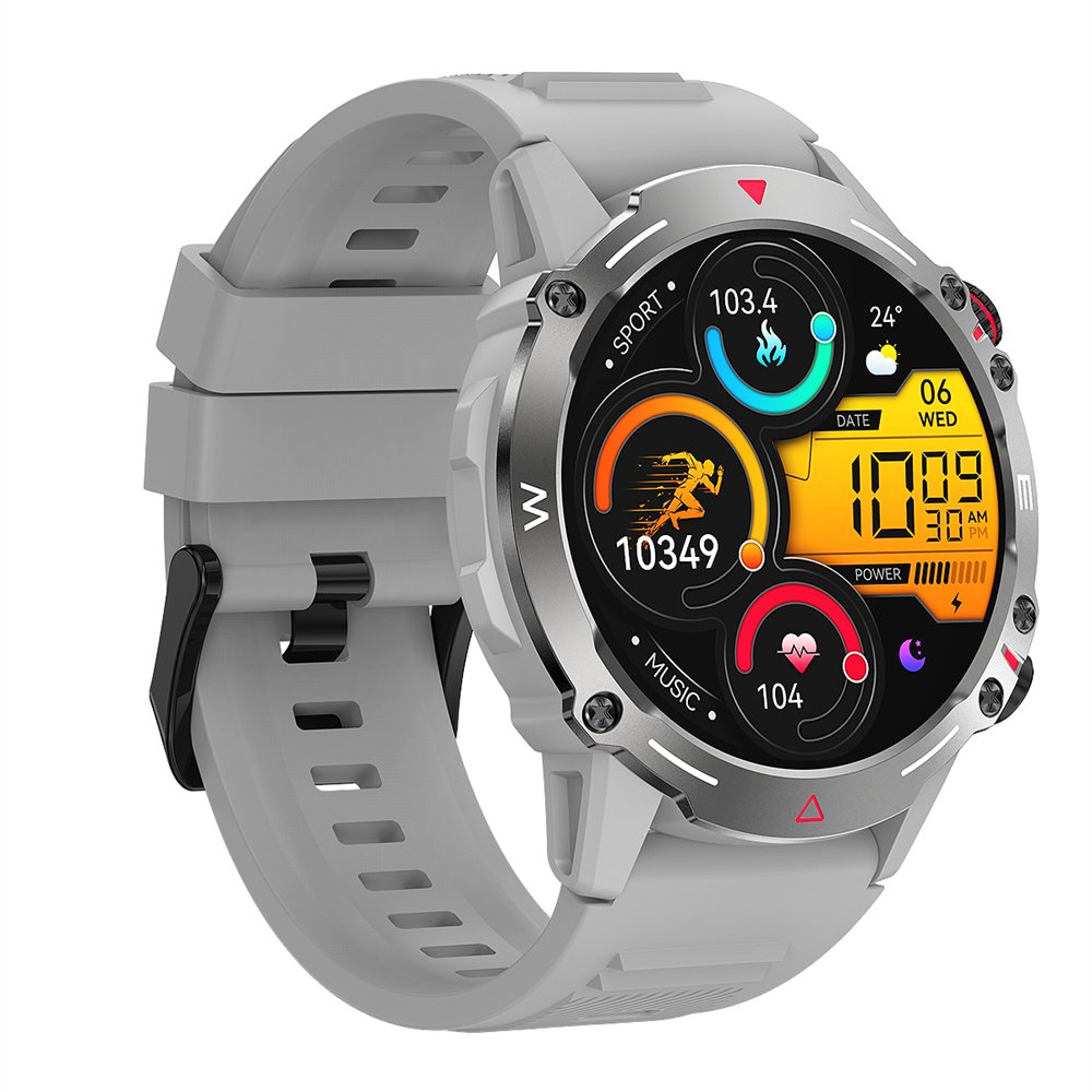 Sports Reloj Smartwatch BT Call IP68 Waterproof 1.43inch Amoled Screen Heart Rate Blood Oxygen Monitor HK87 Smart Watch for Men