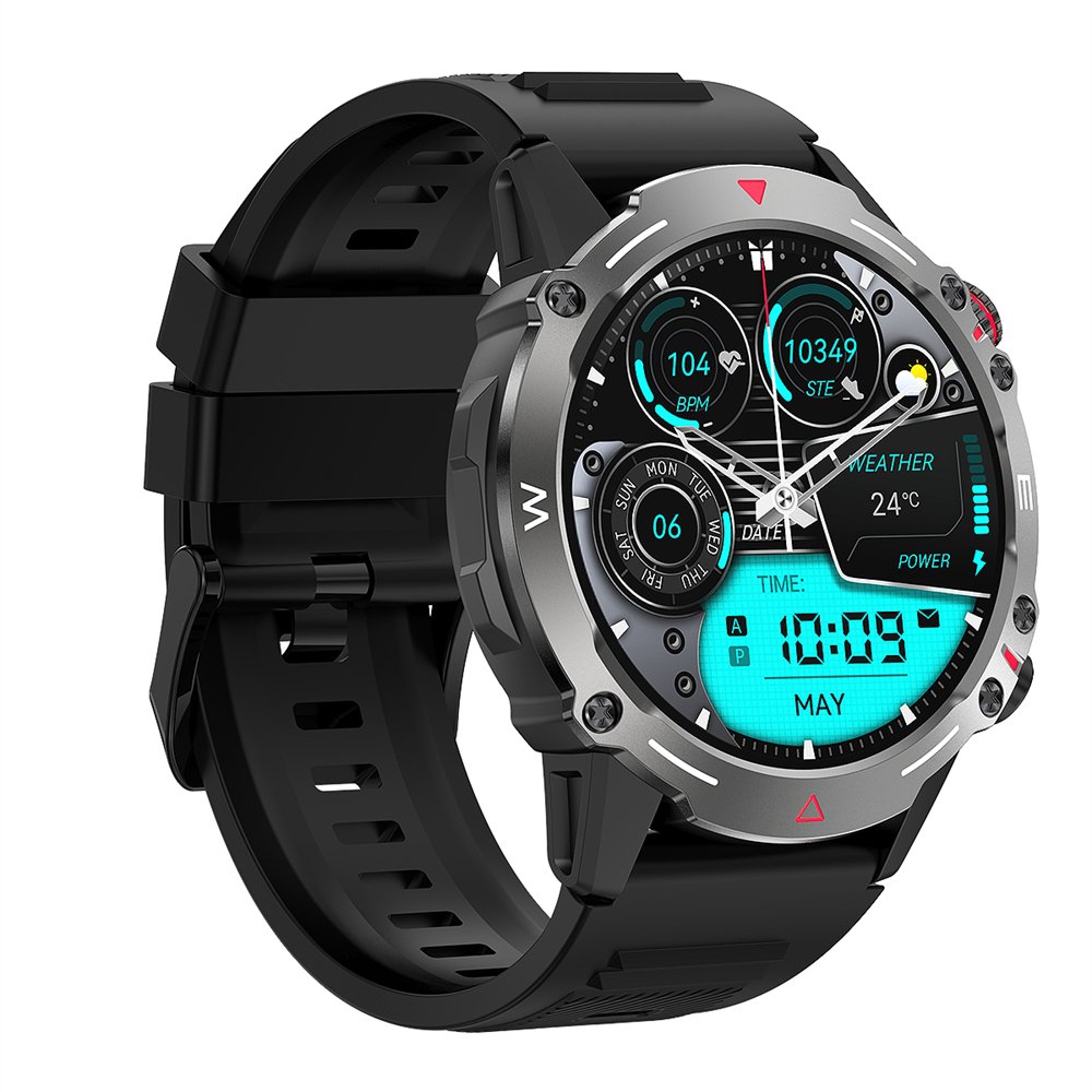 Sports Reloj Smartwatch BT Call IP68 Waterproof 1.43inch Amoled Screen Heart Rate Blood Oxygen Monitor HK87 Smart Watch for Men