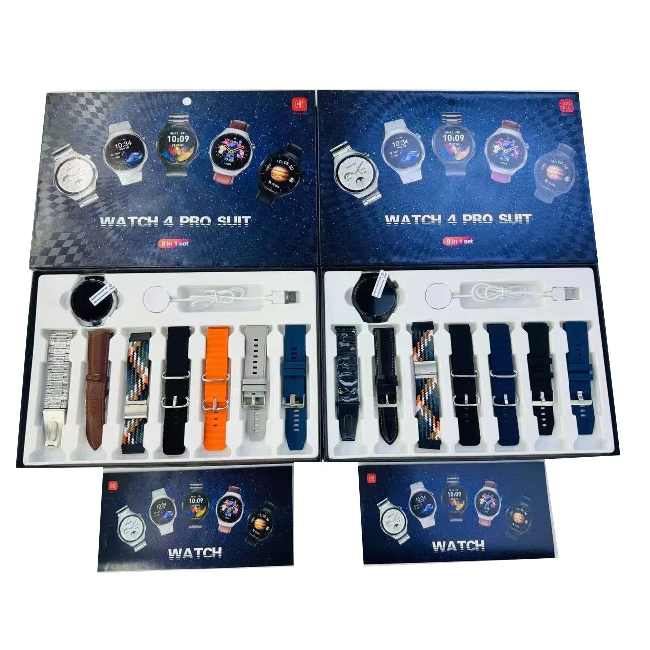2024 NEW Watch 4 Pro Smart Watch SUIT Round Screen Real Heart rate Montre intelligente Supporting Factory Wear