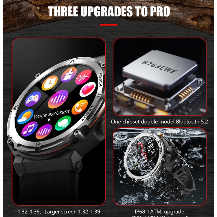 2023 new arrival C21PRO Outdoor Men sports watch deep waterproof 1ATM heart rate sleep monitoring smart watch