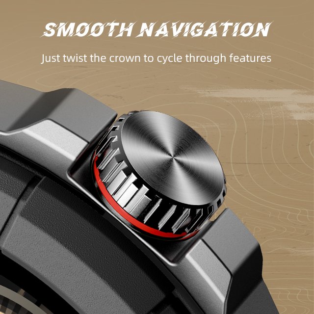 Classic Mens GPS Smartwatch with 1.38 TFT Display ABS Case and Heart Rate Monitoring for Fitness and Sports Smart Watch 2024