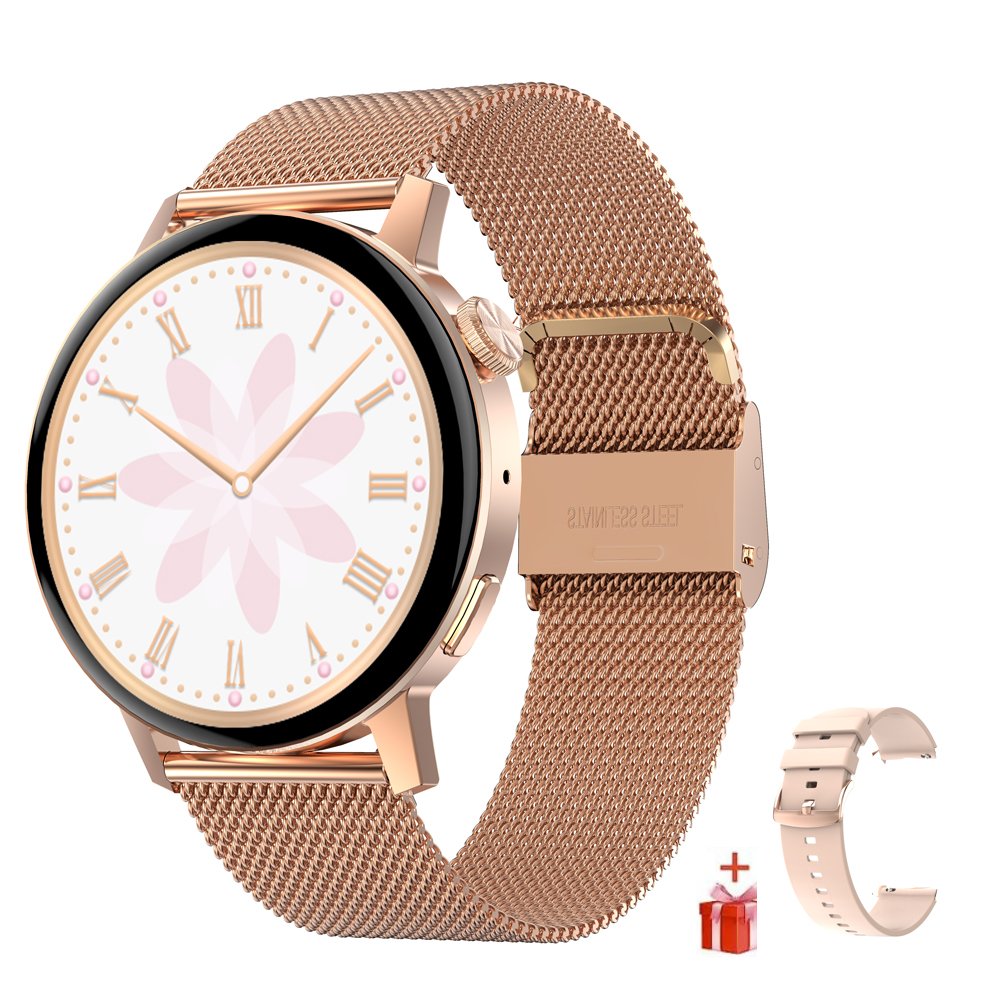 DT3mini lady Sport Smartwatch 2023 1.19inch Heart Rate Monitor Smart Watch Android Smart Watches For Men And Women double straps