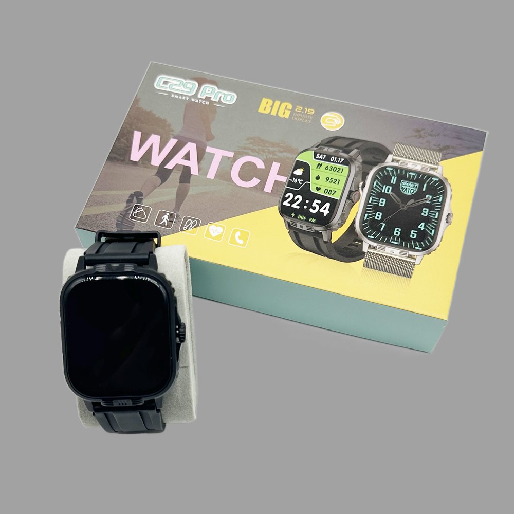 C29 pro 49MM Smart watch 24K Gold HD screen Wireless charging Stainless steel real buckle screw C9UltraMax smartwatch C29pro