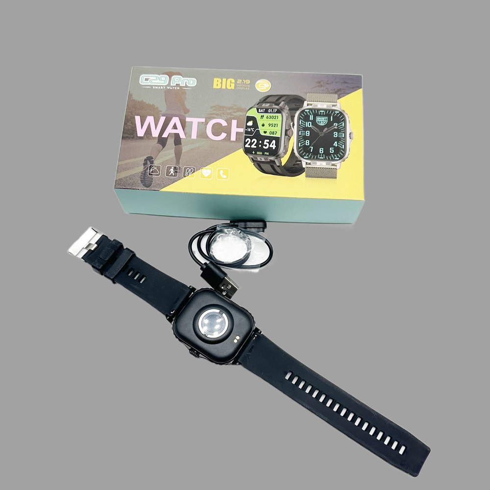C29 pro 49MM Smart watch 24K Gold HD screen Wireless charging Stainless steel real buckle screw C9UltraMax smartwatch C29pro