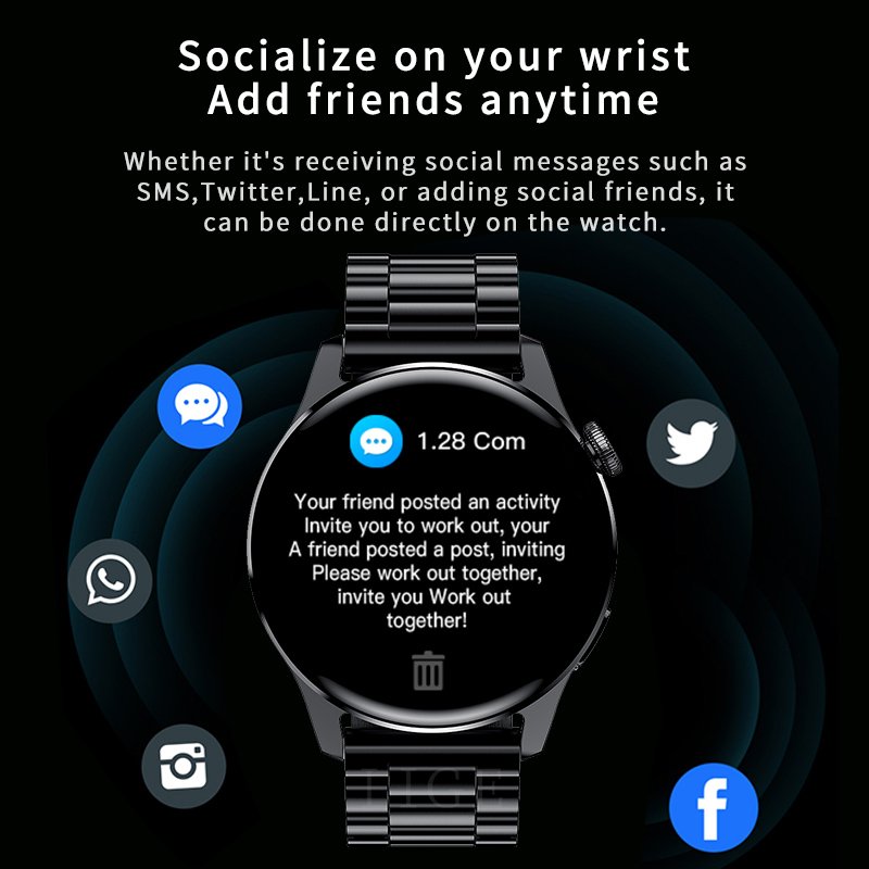LIGE New Fashion Men password Smart Watch For Men payment Call Wristwatch Waterproof Sport Fitness Heart Rate Smartwatch