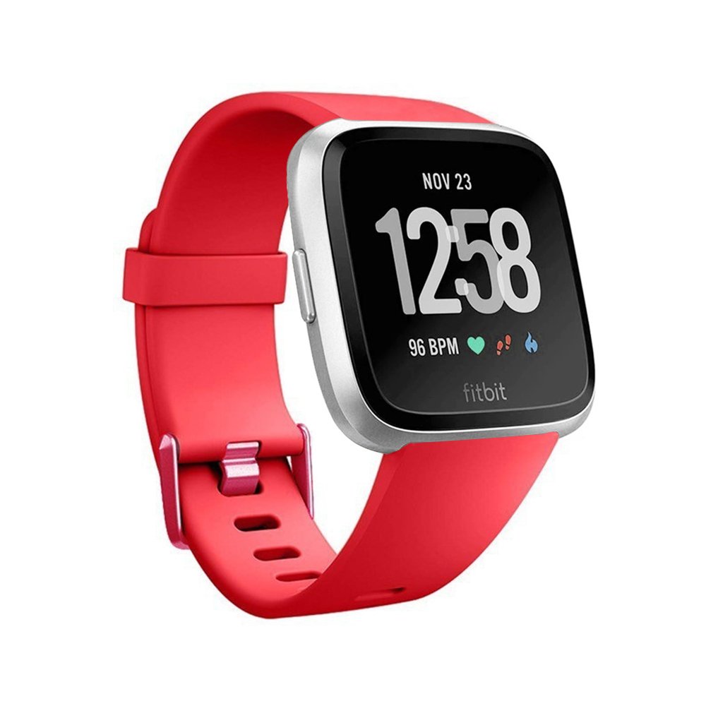 Chungming smart watch ladies men Sports strap for Fitbit Versa 2 strap classic soft silicone replacement wrist strap
