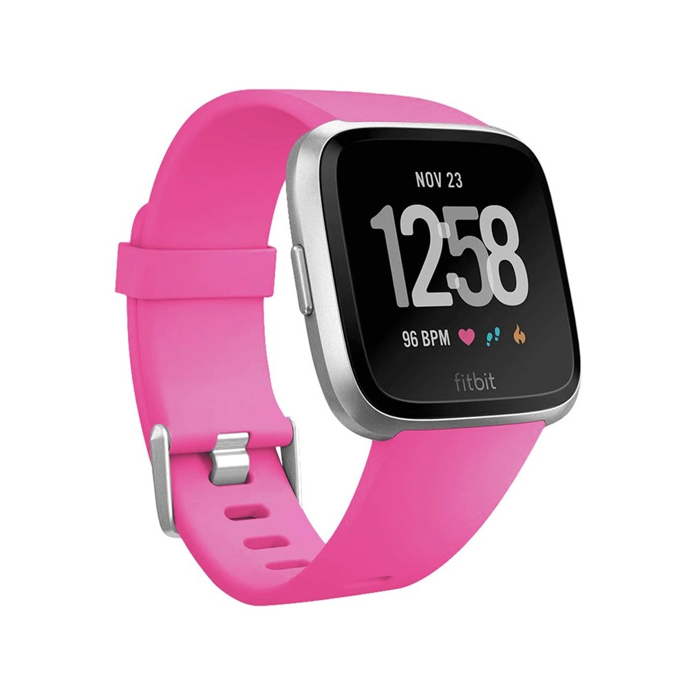 Chungming smart watch ladies men Sports strap for Fitbit Versa 2 strap classic soft silicone replacement wrist strap