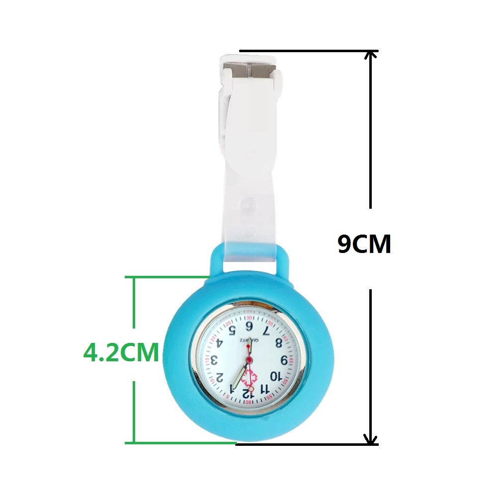 Medicine Health Care Nurse Doctor Hospital Medical Students Solid Silicone Clips On Simple FOB Hang Pocket Watches Clock Gifts