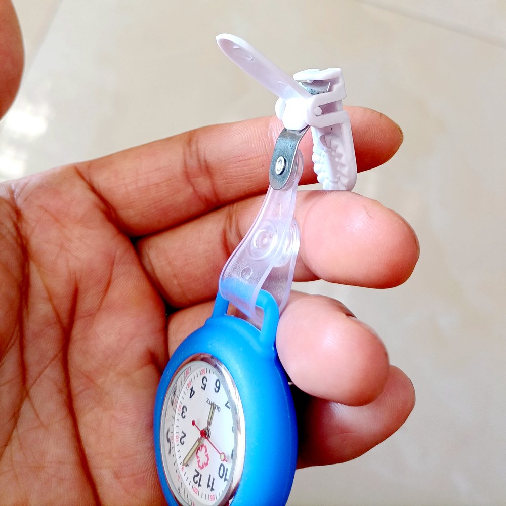 Medicine Health Care Nurse Doctor Hospital Medical Students Solid Silicone Clips On Simple FOB Hang Pocket Watches Clock Gifts