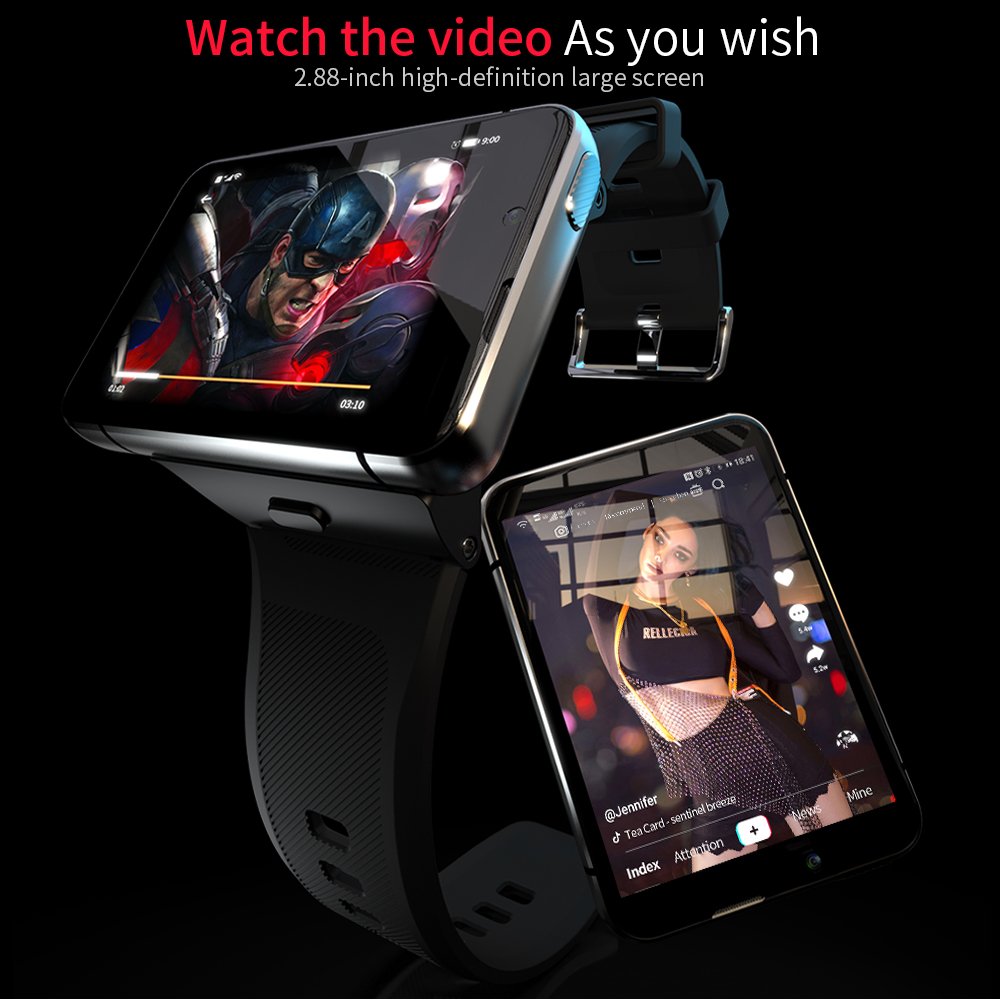 2.88 inch 4G Walking Motion Monitoring Smart Watch Android Smart Watch Gps Full Touch Screen