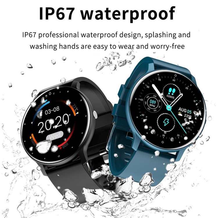 LIGE 2022 New Smart Watch Men Full Touch Screen Sport Fitness Watch IP67 Waterproof For Android ios smartwatch