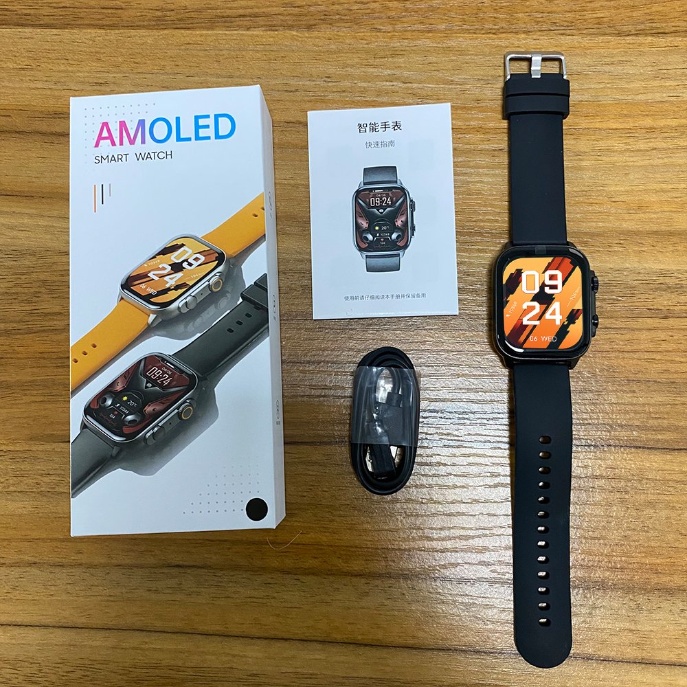 Smart Watch HK95 reloj alta gama hombre 1.96 inch AMOLED Screen Support 50 Languages Waterproof Smartwatch for Men Woman