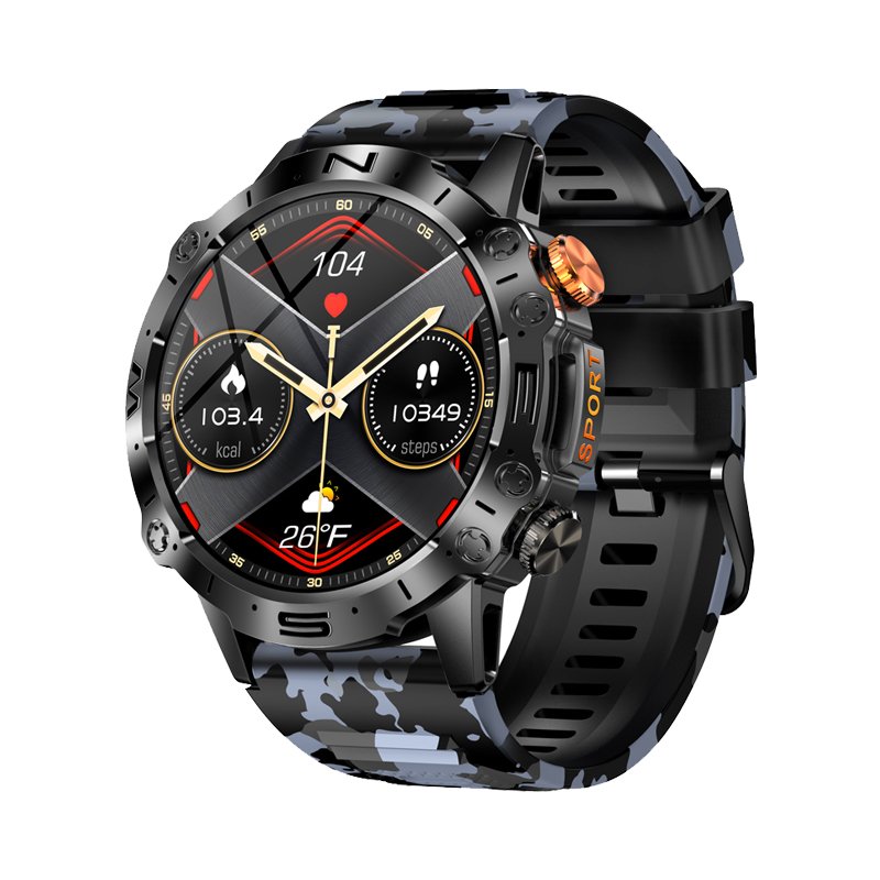 K59 AMOLED Smart Watch with 1.43 Inch Screen BT Call Heart Rate Blood Oxygen Monitor Sports Fitness Tracker Watch for Men 2023