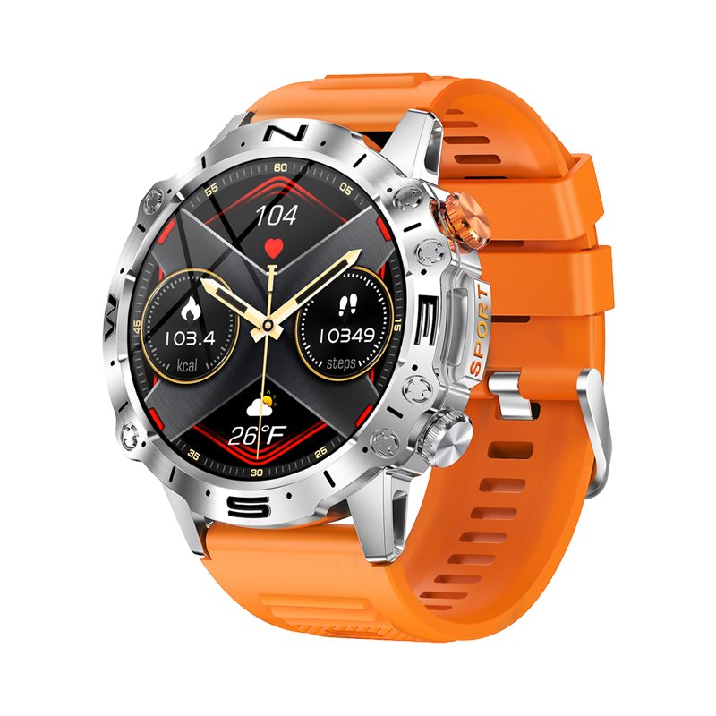 K59 AMOLED Smart Watch with 1.43 Inch Screen BT Call Heart Rate Blood Oxygen Monitor Sports Fitness Tracker Watch for Men 2023