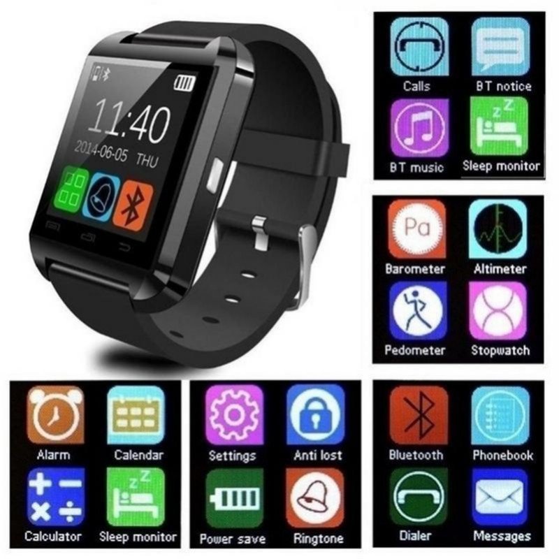 U8 Smartwatch Blue tooth For IOS Android Smart Phone Sleep Monitor Fitness Tracker Clock Wearable Device Sport Smart Watch